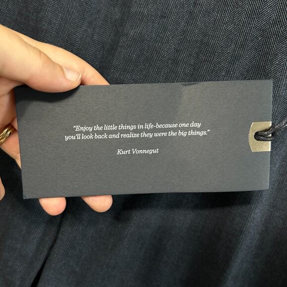 SPOKE London Regular Fit Straight Leg Trousers NWT Mens Sz 38 x 33 Navy Tailored - Picture 4 of 9